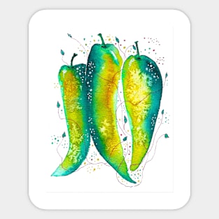 Three Peppers Sticker